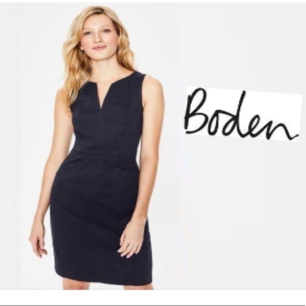 Never worn classic navy boden dress